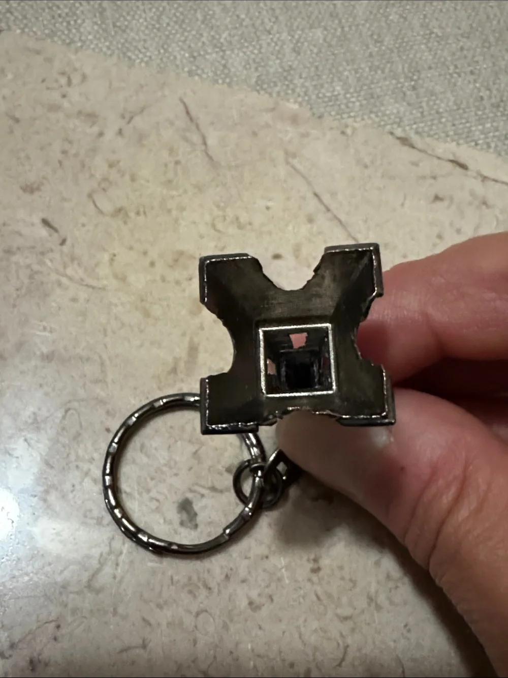 New Eiffel Tower-Paris Key Chain-Metal-Silver Toned